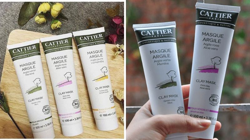 Bao bì, thiết kế của mặt nạ đất sét Cattier Clay Mask