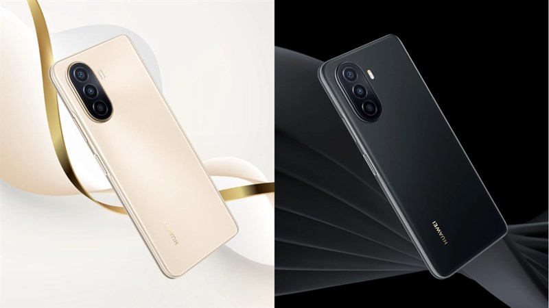 Hai màu Gold và Black trên Huawei Nova Y71