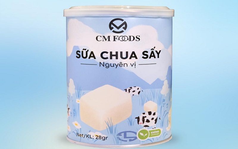 Sữa chua sấy nguyên vị