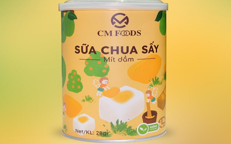 Sữa chua sấy mít dầm