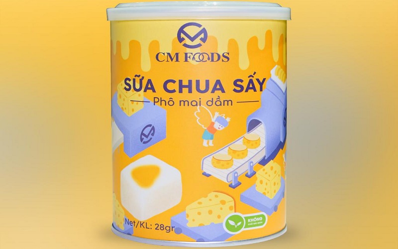 Sữa chua sấy xoài dầm