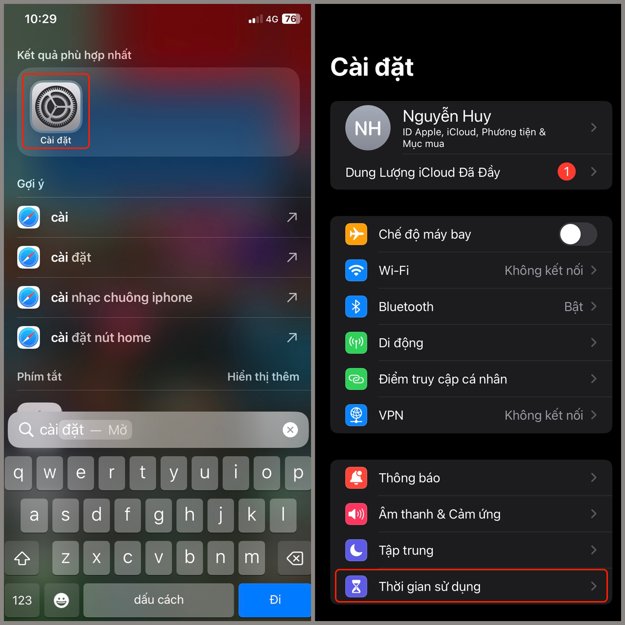 Cách bật, tắt giới hạn thời gian trên iPhone Cách bật, tắt giới hạn thời gian trên iPhone