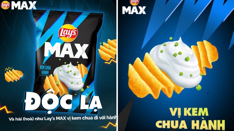 Snack khoai tây Lay's Max vị kem chua hành mới có gì đặc biệt?