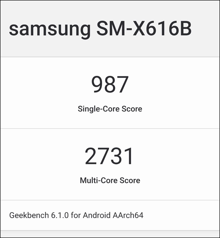 Galaxy Tab S9 FE+ lộ diện trên Geekbench với số điểm cao đầy ấn tượng