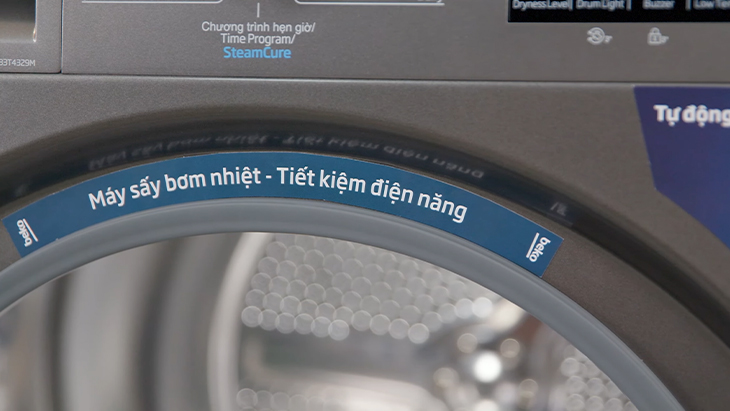 Tiết kiệm điện năng máy sấy bơm nhiệt Beko 9 kg B3T4329M