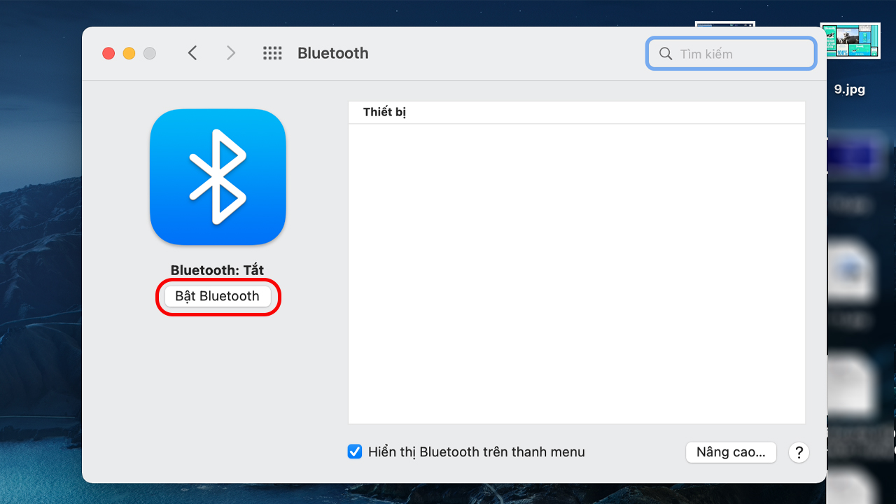 Cách kết nối Bluetooth với MacBook