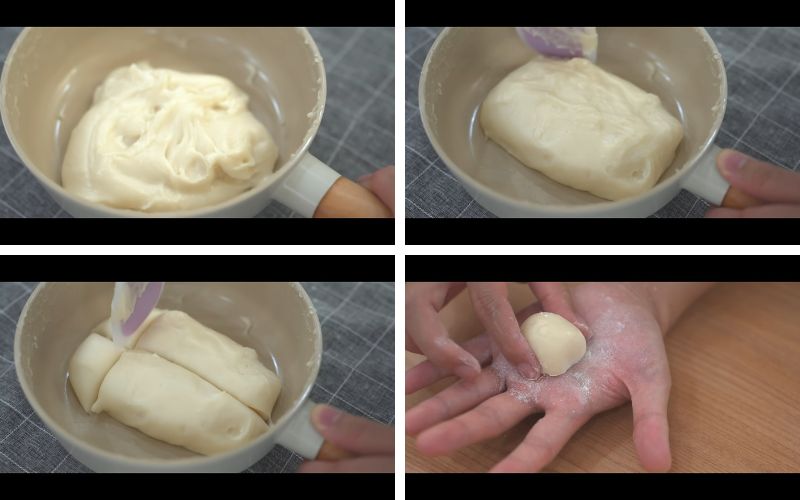 Tạo hình bánh mochi