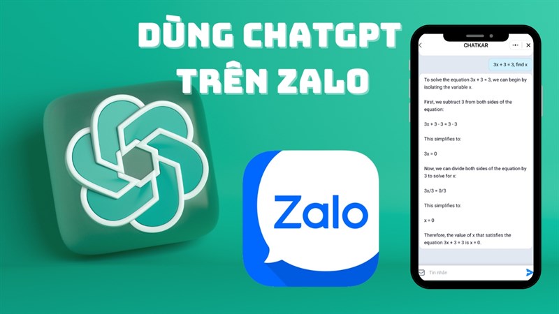 Cách sử dụng ChatGPT trên Zalo vô cùng tiện ích, xem ngay!