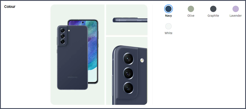 Galaxy S21 FE 2023 có thêm tùy chọn màu xanh Navy