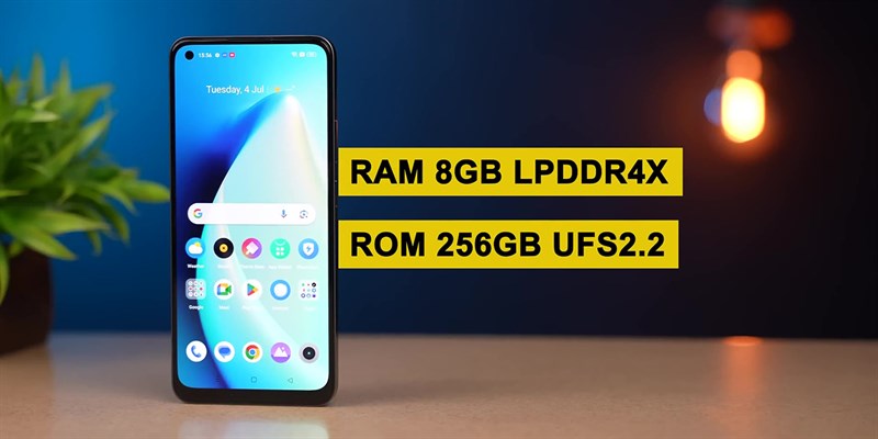 realme Narzo 60 sở hữu dung lượng RAM 4 GB hoặc 6 GB