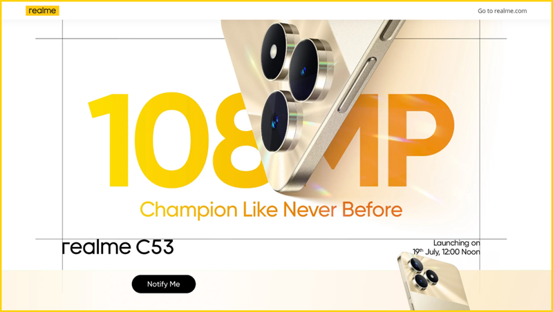 realme C53 mới với camera 108MP được ấn định ngày ra mắt