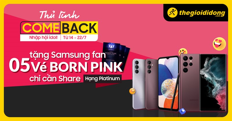 Zoom cận idol - bắt trọn chất đêm: 5 vé BORN PINK Platium dành tặng Samfans