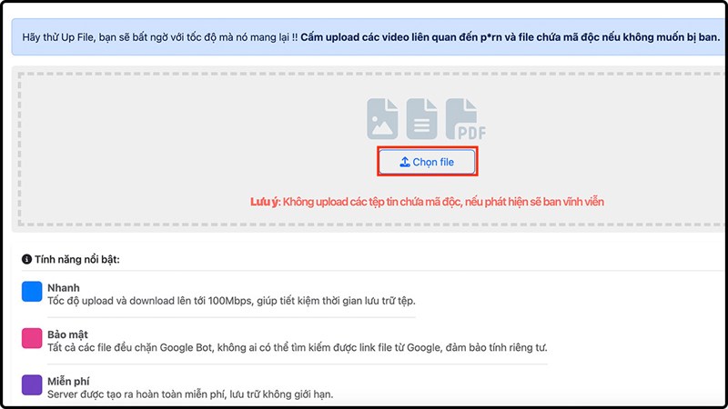 Cách lưu trữ dữ liệu tốc độ cao không giới hạn
