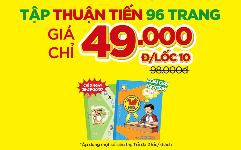Tân Thuận Tiến - thương hiệu tập học sinh chất lượng tại Việt Nam