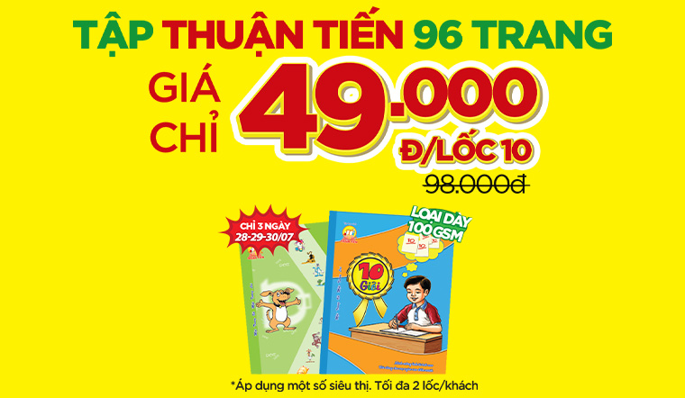 THUẬN TIẾN - thương hiệu tập học sinh chất lượng tại Việt Nam