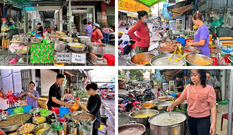 Quán chè nổi tiếng nhất chợ Hóc Môn, vừa mở bán, khách đã bắt đầu ghé liên tục
