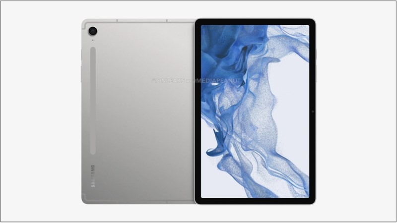 Ảnh render Galaxy Tab S9 FE của Onleaks