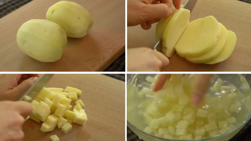 Sơ chế khoai tây