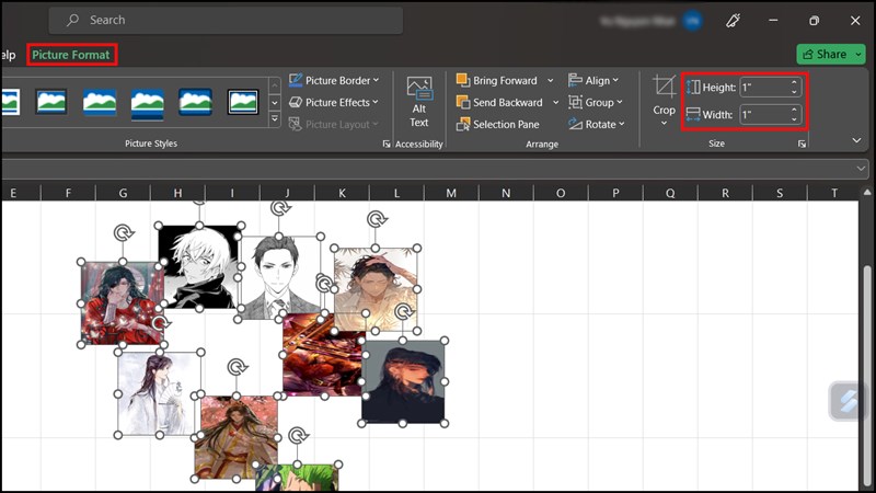 Mẹo chèn ảnh hàng loạt vào Excel Mẹo chèn ảnh hàng loạt vào Excel