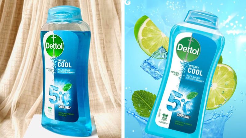 Sữa tắm Dettol Instant Cool mát lạnh chai 950g