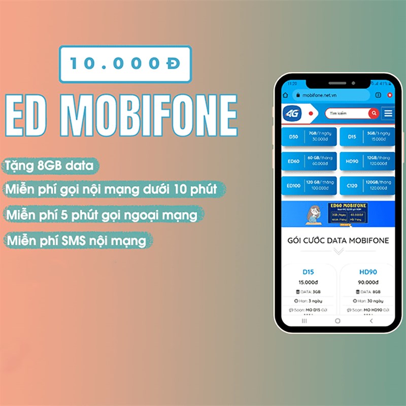 gói cước 4G theo ngày của MobiFone