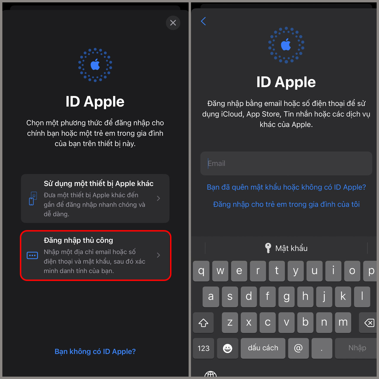 Bảo mật tài khoản ID Apple