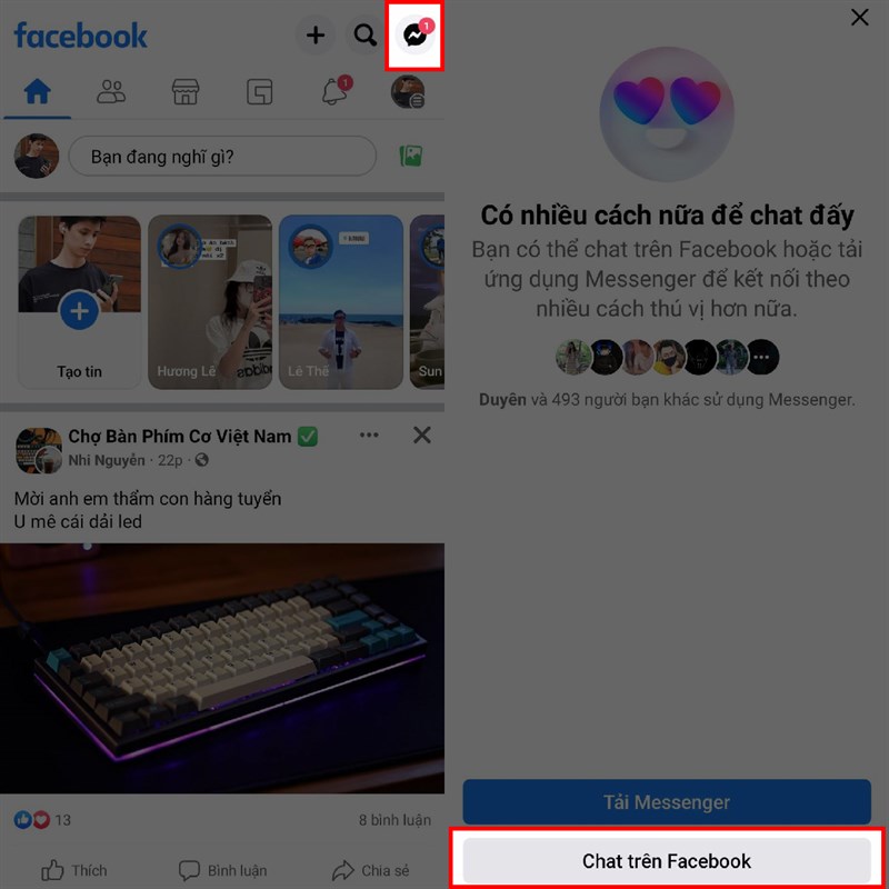 Cách nhắn tin trên Facebook không cần Messenger