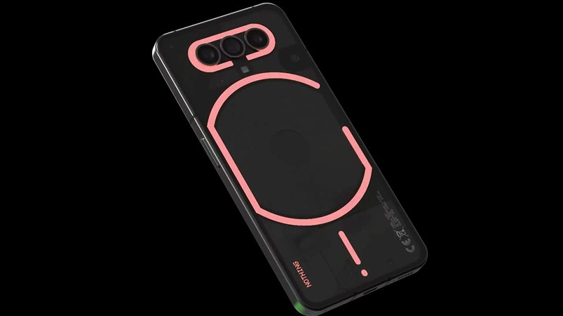 Mặt sau của Nothing Phone (4) sử dụng chất liệu kính, mang phong cách thiết kế Glyph đặc trưng của các thế hệ tiền nhiệm nhưng đã được tối giản.