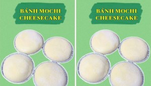 Khéo tay làm bánh mochi cheesecake dẻo dai, béo ngậy