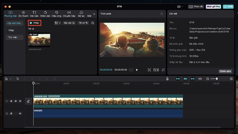 Cách chèn ảnh vào video CapCut trên máy tính