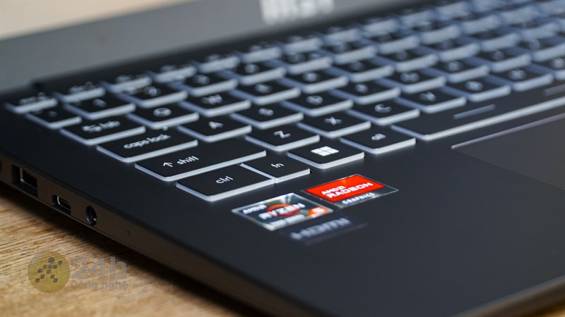 Bàn phím của MSI Modern 14 C7M cho cảm giác gõ êm ái