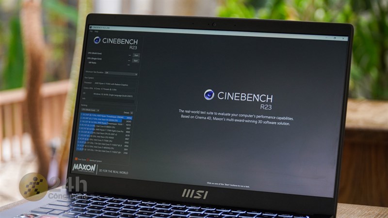 MSI Modern 14 C7M có điểm số hiệu năng ấn tượng