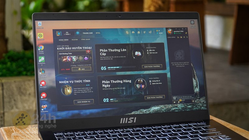 MSI Modern 14 C7M được trang bị nhân đồ họa AMD Radeon Graphics có hiệu năng ấn tượng