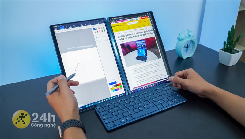 Với con chip Intel Core i7 - 1335U thì Lenovo YOGA Book 9i hoàn toàn có thể đáp ứng mọi nhu cầu làm việc của bạn Với con chip Intel Core i7 - 1335U thì Lenovo YOGA Book 9i hoàn toàn có thể đáp ứng mọi nhu cầu làm việc của bạn