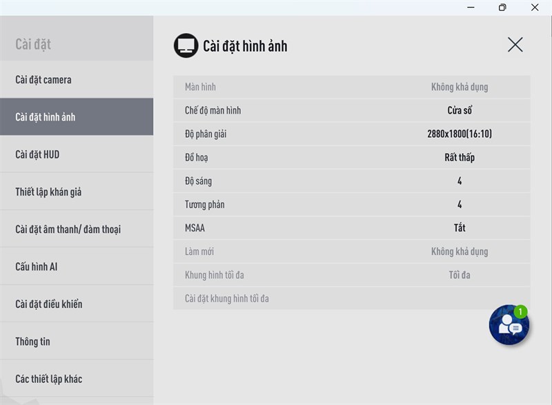 Thiết lập đồ họa FiFa Online 4 mà mình áp dụng trên Lenovo YOGA Book 9i Thiết lập đồ họa FiFa Online 4 mà mình áp dụng trên Lenovo YOGA Book 9i