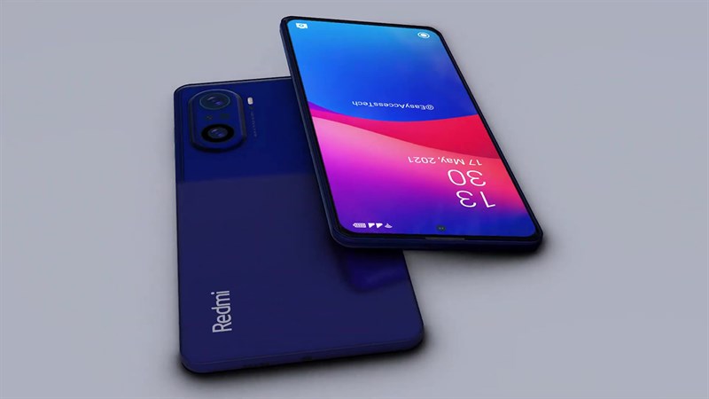 Mặt sau của Redmi K80 Pro sẽ được sử dụng dạng kính bóng với các hiệu ứng chuyển màu khi nghiêng.
