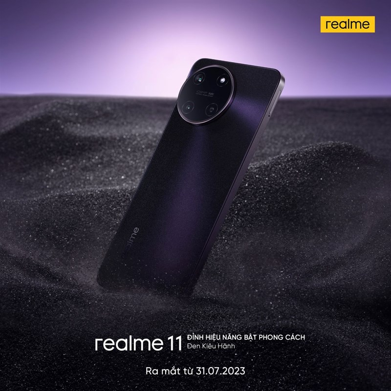 Tuỳ chọn màu Đen Kiêu Hãnh trên realme 11 4G