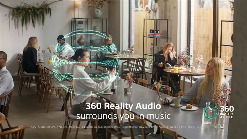 WF-1000XM5 có chế độ âm thanh vòm 360 độ