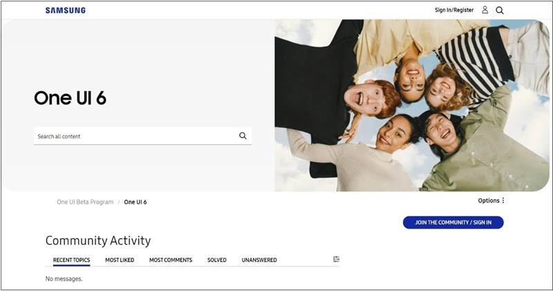 Samsung tạo mục One UI 6 trên diễn đàn cộng đồng