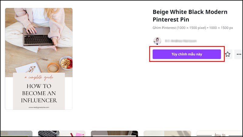 Cách thiết kế Pinterest pin trên Canva