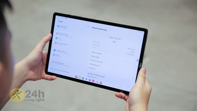 Thiết kế màn hình Galaxy Tab S9+