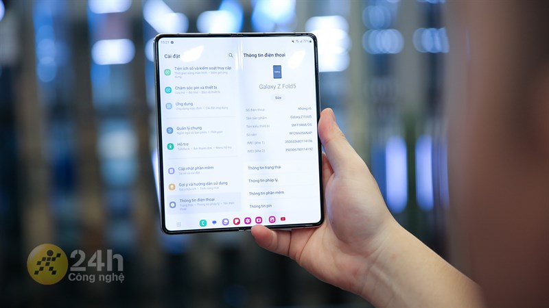 Cấu hình Galaxy Z Fold 5 rất mạnh mẽ Cấu hình Galaxy Z Fold 5 rất mạnh mẽ