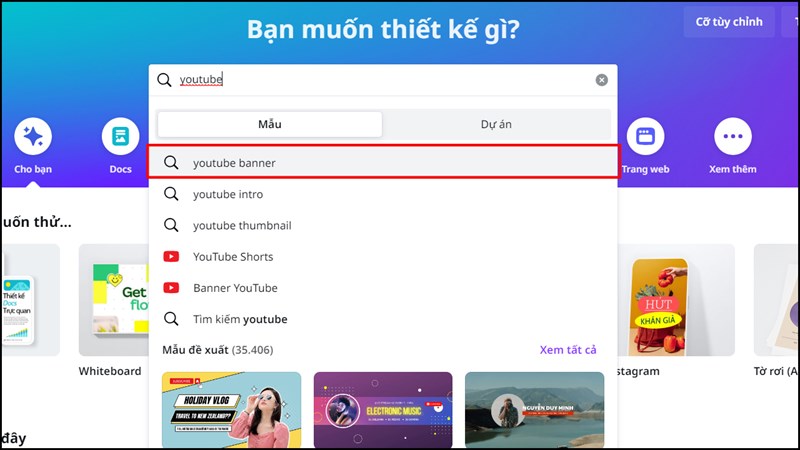 Cách tạo banner cho kênh Youtube bằng Canva