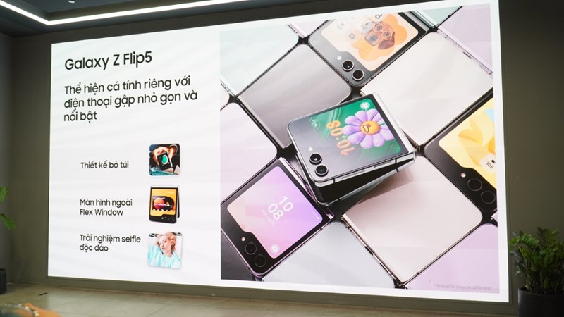 Màn hình phụ trên Galaxy Z Flip5 giờ đây đã to hơn