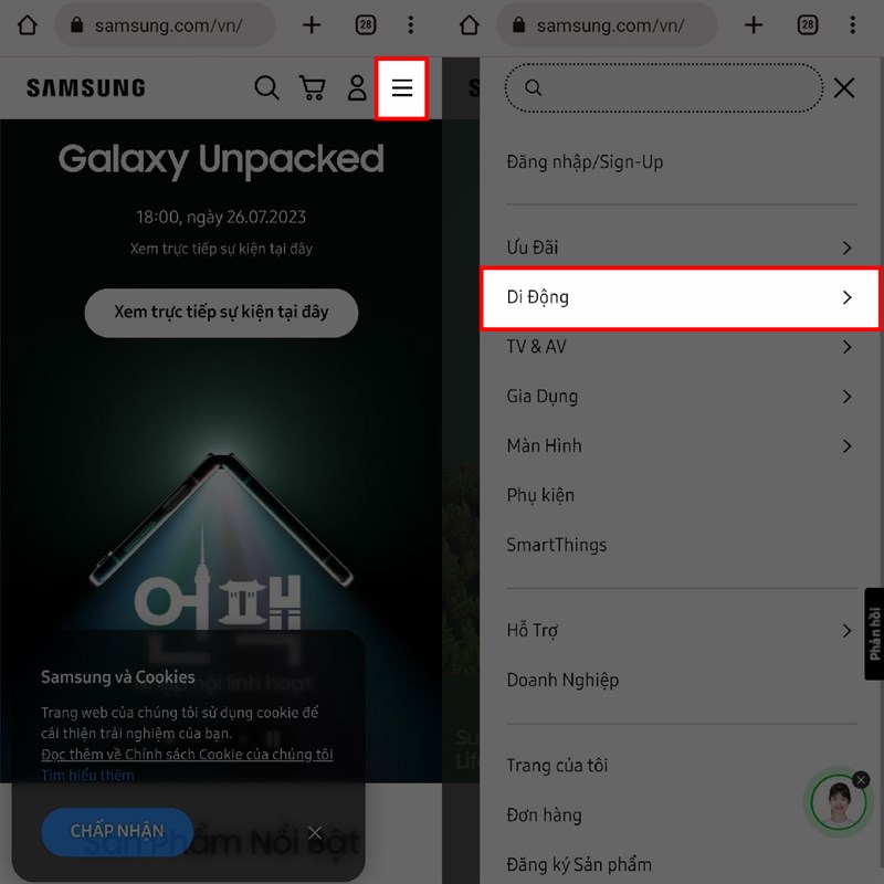 Hướng dẫn cách xem Galaxy Z 2023 AR