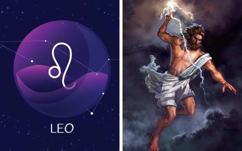 Sư Tử: Zeus, Thần bầu trời và sấm sét