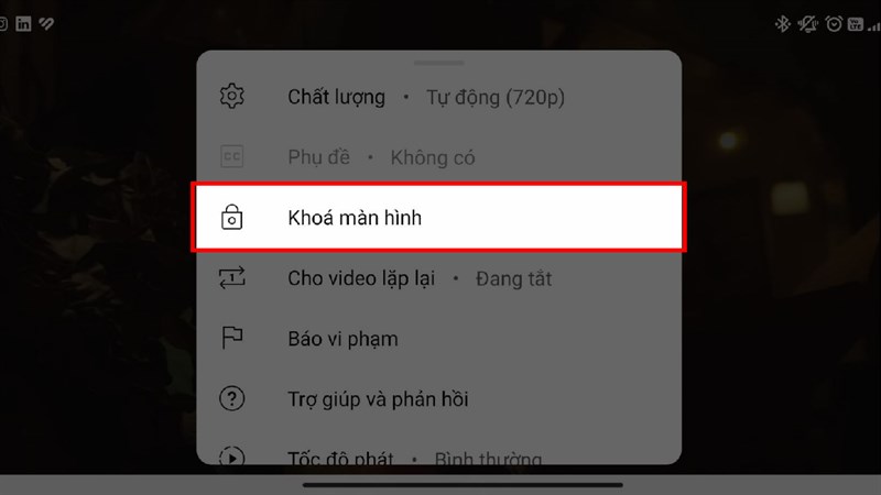 Hướng dẫn cách khóa màn hình YouTube