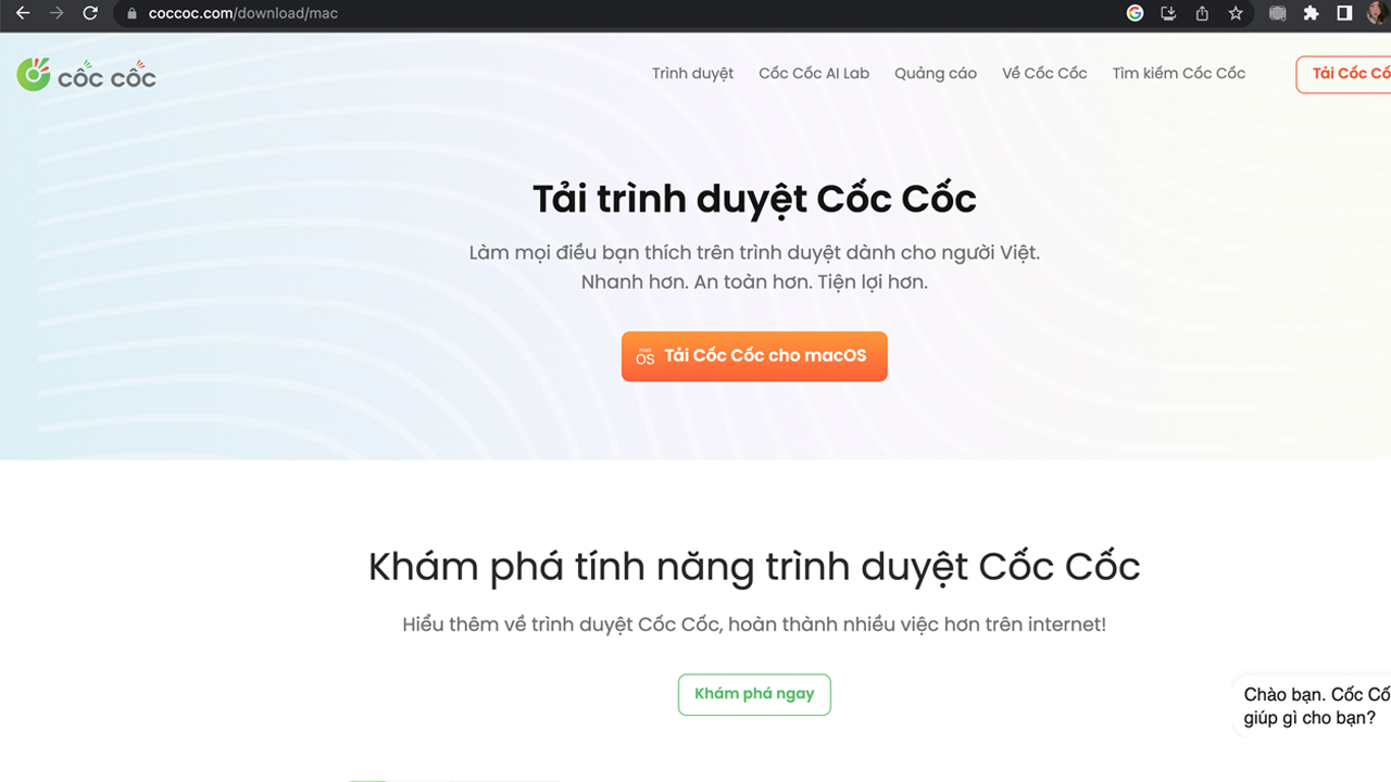 Cách mở tab ẩn danh trên Cốc Cốc