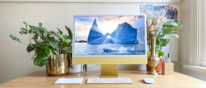 iMac 2021 còn sở hữu chất lượng hiển thị cực kỳ tuyệt vời