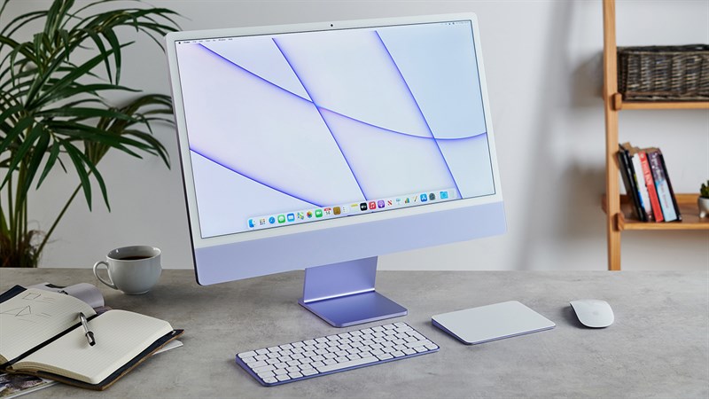 iMac 2021 sở hữu thiết kế gọn gàng, trẻ trung và đầy màu sắc